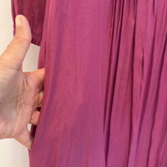 Lian Cotton? Midi Purple Lightweight Dress size Extra Large - Picture 6 of 9